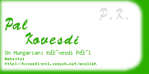 pal kovesdi business card